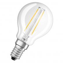Ledvance E14 LED Tropfenlampe Classic P25 klar 2,5W wie 25W 2700K warmweißes Licht