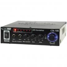 ChiliTec HiFi-Verstärker "CTA-100" 100W, schwarz 1x Line In, Betrieb 12V o. 230V