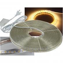 ChiliTec LED-Stripe "Ultra-Bright" 230V, 20m 600 Lumen/Meter, warmweiß IP44