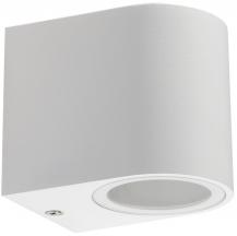ChiliTec Außen-Wandleuchte "CTW-1" für 1x GU10, IP44, Gehäuse weiß
