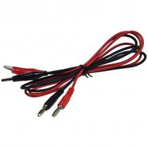 ChiliTec Prüfkabelsatz für Netzgeräte rot / schwarz, 2-teilig, ca. 50cm