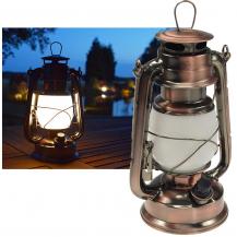 ChiliTec LED Camping Laterne "CT-CL Copper" ØxH 12x23,5cm, 4x AA, warmweiß, dimmbar