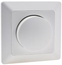 ChiliTec MILOS Dimmer für LED Lampen weiß matt 250V~/ 3-60W, inkl. Rahmen, UP