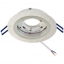 EVN Decken-Einbaustrahler für GX53  Leuchtmittel rund alu satiniert IP20 EinbauØ105