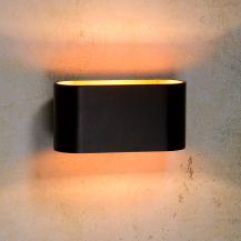 Lucide XERA Wandleuchte 1xG9 Schwarz Gold innen dimmbar Aluminium