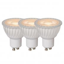 Lucide MR16 - Led Lampe - Ø 5 cm - LED Dim. - GU10 - 3x5W 3000K - Weiß - Set von 3