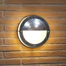 Runde Wandleuchte MALTE  aussen verzinkter Stahl