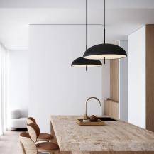 Design For The People Versale Pendelleuchte Schwarz Ø50 – skandinavische Designerleuchte von Anker Studio
