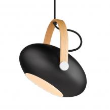 Halo Design Schwenkbare Pendelleuchte DC Schwarz/Eiche Ø18cm