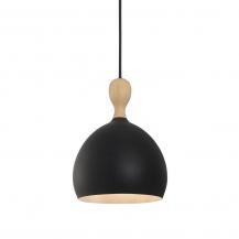 Halo Design Dueodde Hängeleuchte Metall/Holz Ø18cm Schwarz