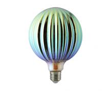 Flair LED-Lampe E27 ORIENTAL GLOBE THEBEN purple dimmbar Strukturglas Sigor