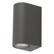 Puristische 2-flg Wandleuchte anthrazit IP44 EVN