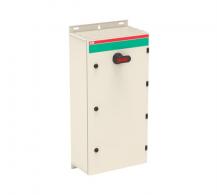 ABB OT315KUUR3TZ EMV-Sicherheitsschalter 3-polig 160 kW 400 V mit schwarzem Griff Stahlblechgehäuse IP54 Einführung unten