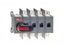 ABB OT200E04WCP Lastumschalter 4-polig 200 A, mit Griff und Welle/offene Umschalt. I-0-II/großer Phasenabstand