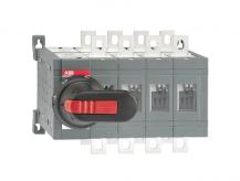 ABB OT160E04CLP Lastumschalter ohne 0 Position 4-polig 160 A, mit Griff und Welle schnelle Umschaltung I-I+II-II