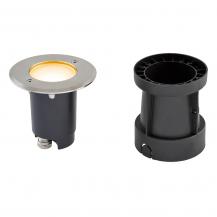 Schwenk- und dimmbarer LED Bodeneinbaustrahler rund für den Außenbereich IP67 5W 3000K Fassadenstrahler