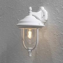 Konstsmide 7222-250 Parma Wandleuchte weiß lackiertes Aluminium, klares Acrylglas