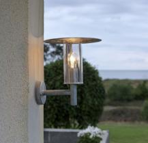 Konstsmide 660-320 Mode Wandleuchte galvanisierter Stahl, klares Polycarbonat Glas (bruchsicher und schlagfest), handmade in EU