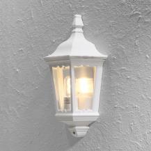 Konstsmide 7229-250 Firenze Wandleuchte weiß lackiertes Aluminium, klares Glas