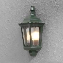 Konstsmide 7229-600 Firenze Wandleuchte grün lackiertes Aluminium, klares Glas