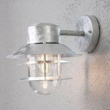 Konstsmide 7310-320 Modena Wandleuchte galvanisierter Stahl, klares Glas