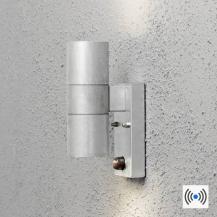 Konstsmide 7542-320 Modena Wandleuchte mit Bewegungssensor aus galvanisiertem Stahl