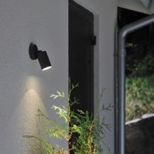 Konstsmide 7598-750 Modena Wandspot schwarz lackiertes Aluminium schwenkbar