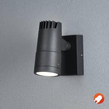 Konstsmide 7861-370 Andria Wandleuchte anthrazit lackiertes Aluminium, klares Acrylglas