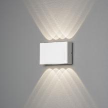 Konstsmide 7865-250 Chieri Aussen Wandleuchte 2x4 LED weiss