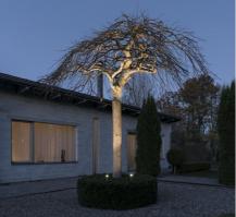 LED Erdspieß Strahler Set MONZA  aus Aluminium mit High Power in Grau IP44 von Konstsmide