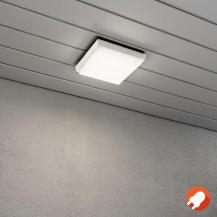 Konstsmide 7975-250 Cesena Wand- und Deckenleuchte weiß lackiertes Aluminium, opales Acrylglas