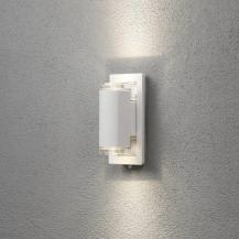Konstsmide 7987-250 Potenza Wandleuchte weiß lackiertes Aluminium, klares Acrylglas