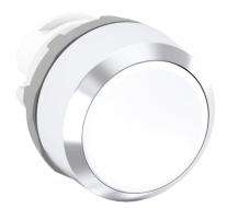 ABB MP2-20W Drucktaster, weiss, flach-verrastend, Frontring, Kunststoff verchromt nicht beleuchtbar