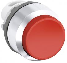ABB MP3-20R Drucktaster, rot, hoch-tastend, Frontring, Kunststoff verchromt nicht beleuchtbar