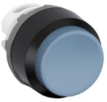 ABB MP4-10L Drucktaster, blau, hoch-verrastend, Frontring, Kunststoff schwarz nicht beleuchtbar