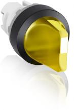 ABB M2SS1-11Y Leuchtwahlschalter B-C, gelb, 2 Stellungen, kurzer Drehgriff rastend, Frontring Kunststoff schwarz, beleuchtbar