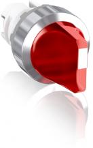 ABB M3SS1-31R Leuchtwahlschalter, rot, 3 Stellungen, kurzer Drehgriff rastend, Frontring Metall verchromt, beleuchtbar