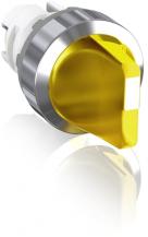 ABB M3SS1-31Y Leuchtwahlschalter, gelb, 3 Stellungen, kurzer Drehgriff rastend, Frontring Metall verchromt, beleuchtbar