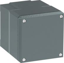 ABB 080SP1MSF Metallgehäuse, 1 Befehlsstelle, grau, Aluminium, IP66, geschlossen tiefes Unterteil, ohne Öffnung für Kabel-Einführung, Modular Metall Reihe
