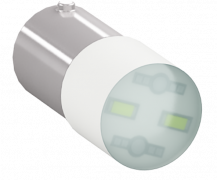 ABB BA9S60LED LED-Lampe weiß 60V AC/DC BA9s, für Lampenblöcke P9PDNxx + P9PDTxx Modular Metall Reihe