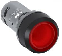 ABB CP1-13R-10 LED Leuchtdrucktaster, 1 Schließer rot flach tastend LED 230V AC/DC, compact,