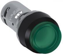 ABB CP4-11G-10 Leuchtdrucktaster grün, 1 Schließer grün hoch rastend LED 24V AC/DC