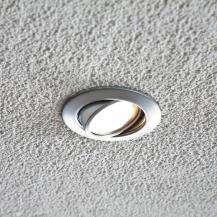 EVN Decken-Einbaustrahler für GU5.3 Leuchtmittel rund schwenkbar chrom matt IP20 12V EinbauØ68