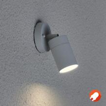 Konstsmide 7598-300 Modena Wandspot grau lackiertes Aluminium, klares Glas