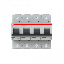 ABB S804S-D63 Hochleist.-Sicherungsautomat, 63A, D, 400 V AC=Icu 50kA, 690 V AC=Icu6kA, 4P