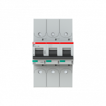 ABB S803S-B63-R Hochlei.-Sicherungsautomat, 63A, B, 400 V AC=Icu 50kA, 690 V AC=Icu6kA, 3P, Ringkabelschuhanschluss