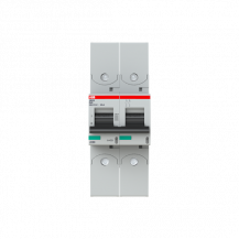ABB S802S-D40-R Hochleist.-Sicherungsautomat 40A, D, 400 V AC=Icu 50kA, 690 V AC=Icu6kA, 2P, Ringkabelschuhanschluss
