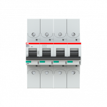 ABB S804S-UCB100-R Hochlei.-Sicherungsauto., 100A, B, 750VDC=Icu 50kA, 4P, Ringkabelschuhanschluss