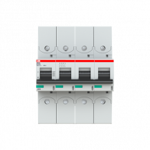 ABB S804S-UCK80-R Hochlei.Sicherungsautomat, 80A, K, 750VDC=Icu 50kA, 4P, Ringkabelschuhanschluss