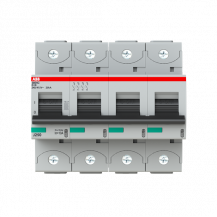 ABB S804C-D10 Hochleist.-Sicherungsautomat, 10A, D, 415 V AC=Icu 25kA, 4P